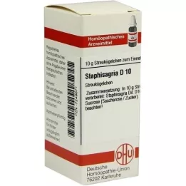 STAPHISAGRIA D 10 globules, 10 g