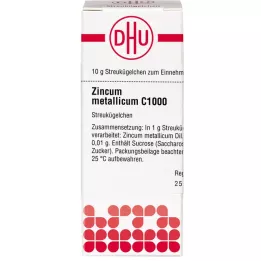 ZINCUM METALLICUM C 1000 globuļu, 10 g