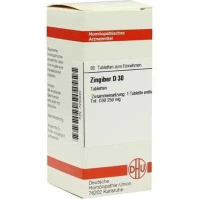 ZINGIBER D 30 tabletes, 80 kapsulas