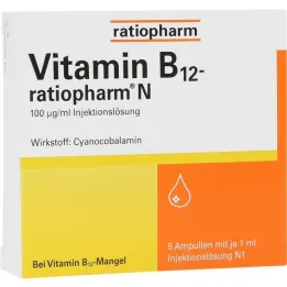 VITAMIN B12-RATIOPHARM N ampulas, 5X1 ml