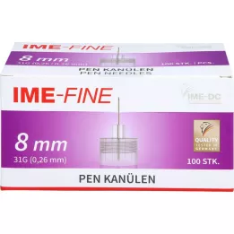 IME-smalka universālā pildspalvas kanila 31 G 8 mm, 100 gab