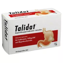 TALIDAT Košļājamās pastilas pret grēmas, 100 gab