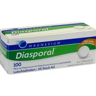 MAGNESIUM DIASPORAL 100 pastilas, 50 gab