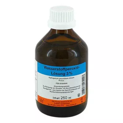 WASSERSTOFFPEROXID 3% Ph.Eur. šķīdums, 250 ml