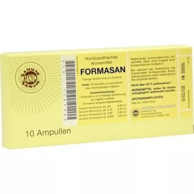 FORMASAN Injekcijas ampulas, 10X2 ml