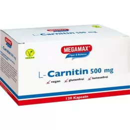 L-CARNITIN 500 mg Megamax kapsulas, 120 kapsulu