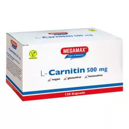L-CARNITIN 500 mg Megamax kapsulas, 120 kapsulu