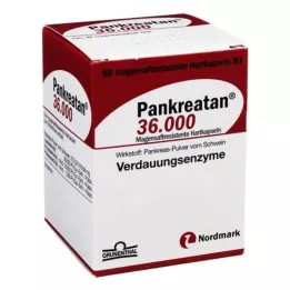 PANKREATAN 36 000 kuņģimizturīgu cieto kapsulu, 50 gab