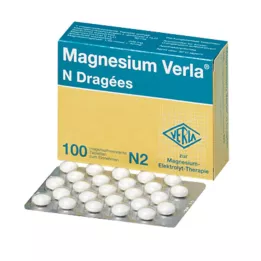 MAGNESIUM VERLA N Apvalkotās tabletes, 10X100 gab