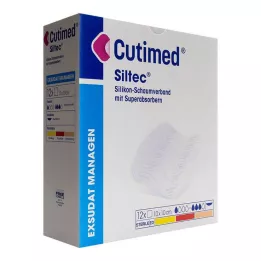 CUTIMED Siltec putu pārsējs 10x10 cm bez līmes, 12 gab