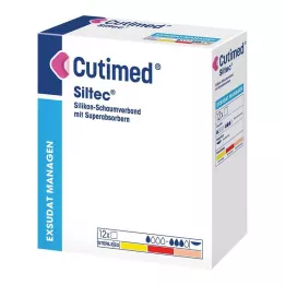 CUTIMED Siltec putu pārsējs 10x20 cm, neadhezīvs, 12 gab
