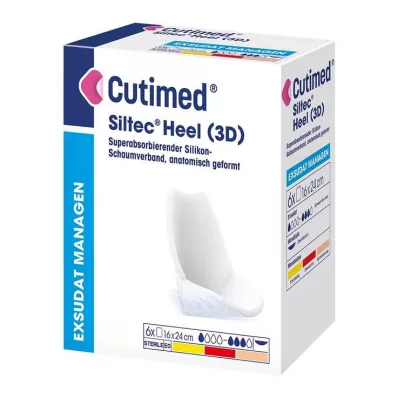 CUTIMED Siltec Heel 3D 16x24 cm kompreses, 6 gab