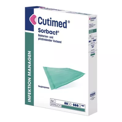 CUTIMED Sorbact absorbējošās kompreses 10x10 cm, 6 gab