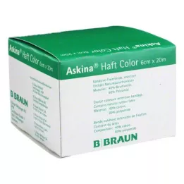 ASKINA Adhesive bandāžas krāsa 6 cmx20 m dzeltena, 1 gab