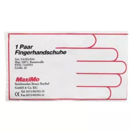 HANDSCHUHE Kokvilnas 10. izmēra virsgarums, 2 gab