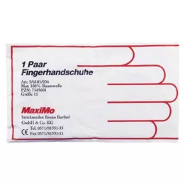 HANDSCHUHE Kokvilnas 11. izmēra virsgarums, 2 gab