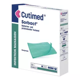 CUTIMED Sorbact kompresi 7x9 cm, 6 gab