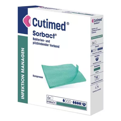 CUTIMED Sorbact kompresi 7x9 cm, 6 gab