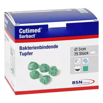 Cutimed Sorbact tamponi valrieksta lielumā, 75 gab