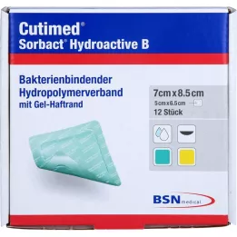 CUTIMED Sorbact Hydroactive B Gel-V.7x8,5 cm līmi, 12 gab