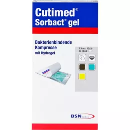 CUTIMED Sorbact gela kompreses 7,5x15 cm, 12 gab