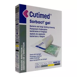 CUTIMED Sorbact gela kompreses 7,5x15 cm, 12 gab