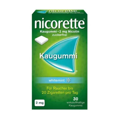 nicorette košļājamā gumija whitemint, 2 mg nikotīna, 30 gab nicorette košļājamā gumija whitemint, 2 mg nikotīna, 30 gab