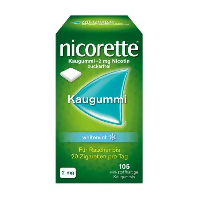 NICORETTE Košļājamā gumija 2 mg baltmētras, 105 gab NICORETTE Košļājamā gumija 2 mg baltmētras, 105 gab