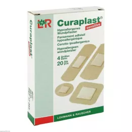 CURAPLAST Sloksnes jutīgas asorti, 20 gab