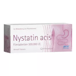 NYSTATIN acis apvalkotās tabletes, 50 gab
