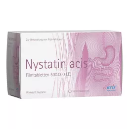 NYSTATIN acis apvalkotās tabletes, 100 gab