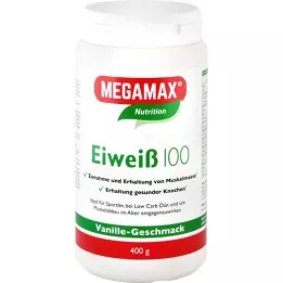 EIWEISS 100 Vaniļas Megamax pulveris, 400 g