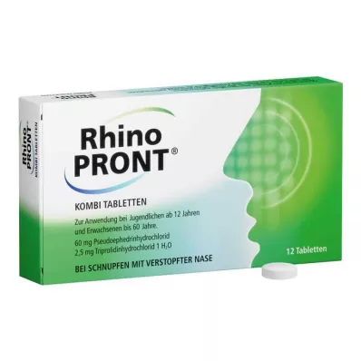 RhinoPRONT® kombinētās tabletes, 12 gab RhinoPRONT® kombinētās tabletes, 12 gab