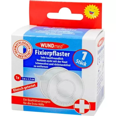 FIXIERPFLASTER 2,5 cmx5 m caurspīdīgs, 1 gab FIXIERPFLASTER 2,5 cmx5 m caurspīdīgs, 1 gab