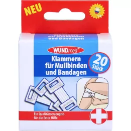 KLAMMERN f.Mulbinden+Bandages, 20 gab