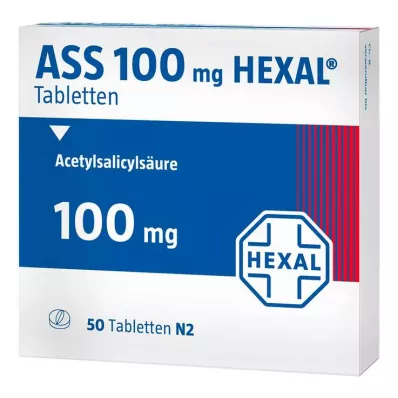 ASS 100 HEXAL tabletes, 50 gab ASS 100 HEXAL tabletes, 50 gab