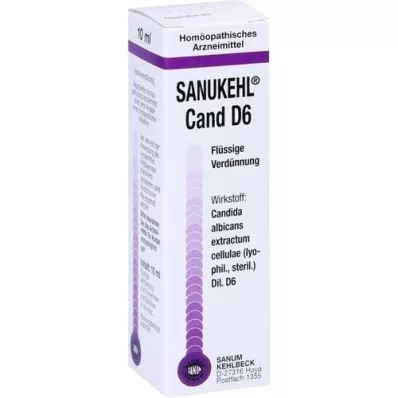 SANUKEHL Cand D 6 pilieni, 10 ml