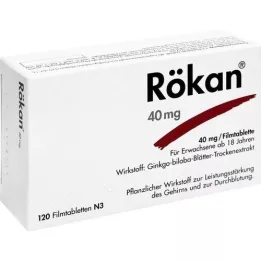 RÖKAN 40 mg apvalkotās tabletes, 120 gab