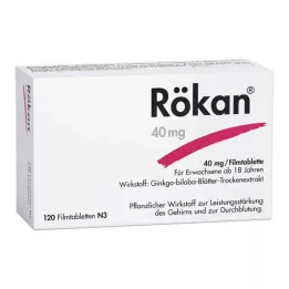 RÖKAN 40 mg apvalkotās tabletes, 120 gab