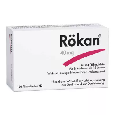 RÖKAN 40 mg apvalkotās tabletes, 120 gab RÖKAN 40 mg apvalkotās tabletes, 120 gab