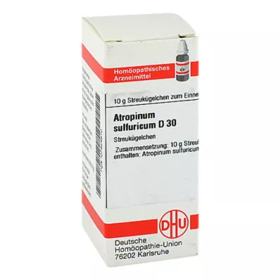 ATROPINUM SULFURICUM D 30 bumbiņas, 10 g ATROPINUM SULFURICUM D 30 bumbiņas, 10 g