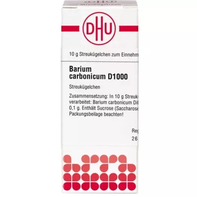 BARIUM CARBONICUM D 1000 globuļu, 10 g