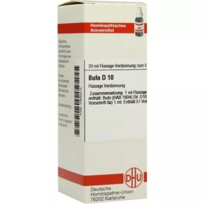 BUFO D 10 atšķaidījums, 20 ml
