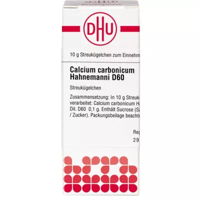 CALCIUM CARBONICUM Hahnemanni D 60 globuļu, 10 g