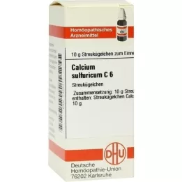 CALCIUM SULFURICUM C 6 lodītes, 10 g