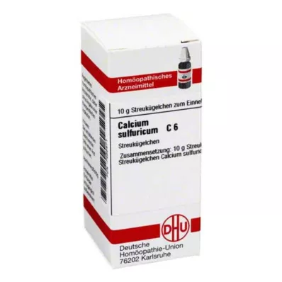 CALCIUM SULFURICUM C 6 lodītes, 10 g