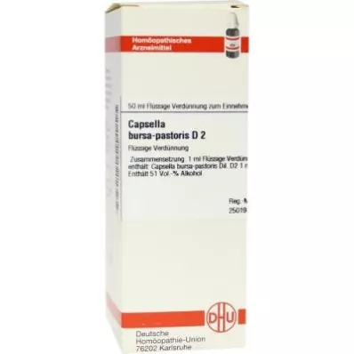 CAPSELLA BURSA pastoris D 2 atšķaidījums, 50 ml