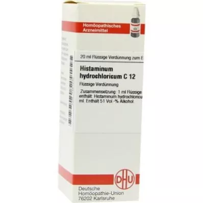 HISTAMINUM hydrochloricum C 12 atšķaidījums, 20 ml HISTAMINUM hydrochloricum C 12 atšķaidījums, 20 ml