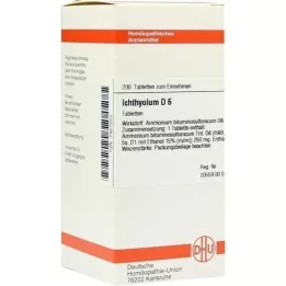 ICHTHYOLUM D 6 tabletes, 200 kapsulas