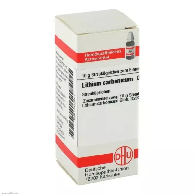 LITHIUM CARBONICUM D 200 bumbiņas, 10 g